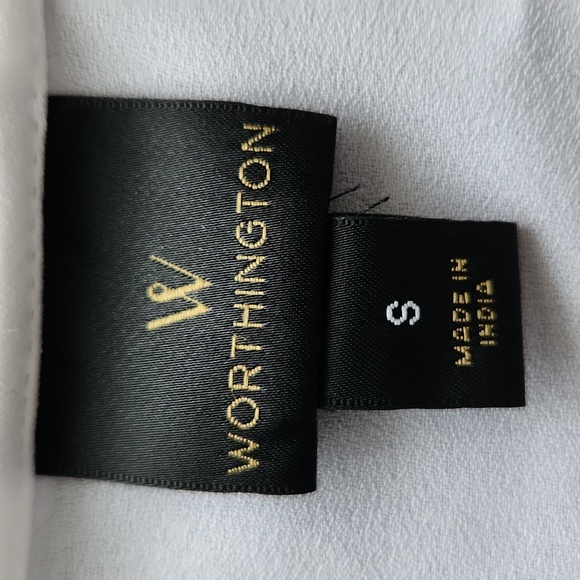 Worthington Lace Sleeveless Top Size Small White - Picture 3 of 7